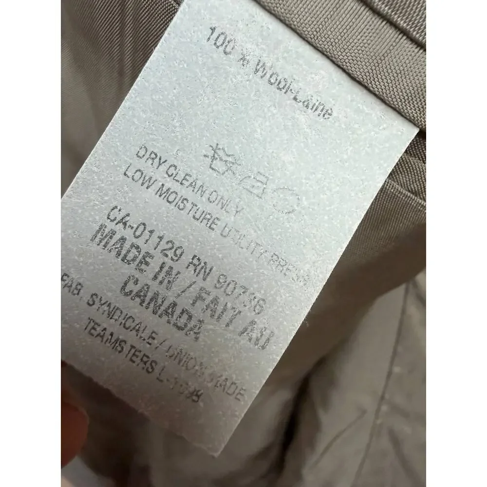 Lauren Ralph Lauren Men's Wool 2 Piece Suit 44L Pants 36x34 Made Canada